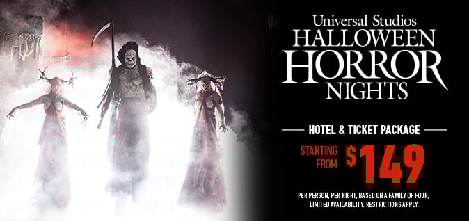 Halloween Horror Nights Hotel &amp; Ticket Package Universal Parks
